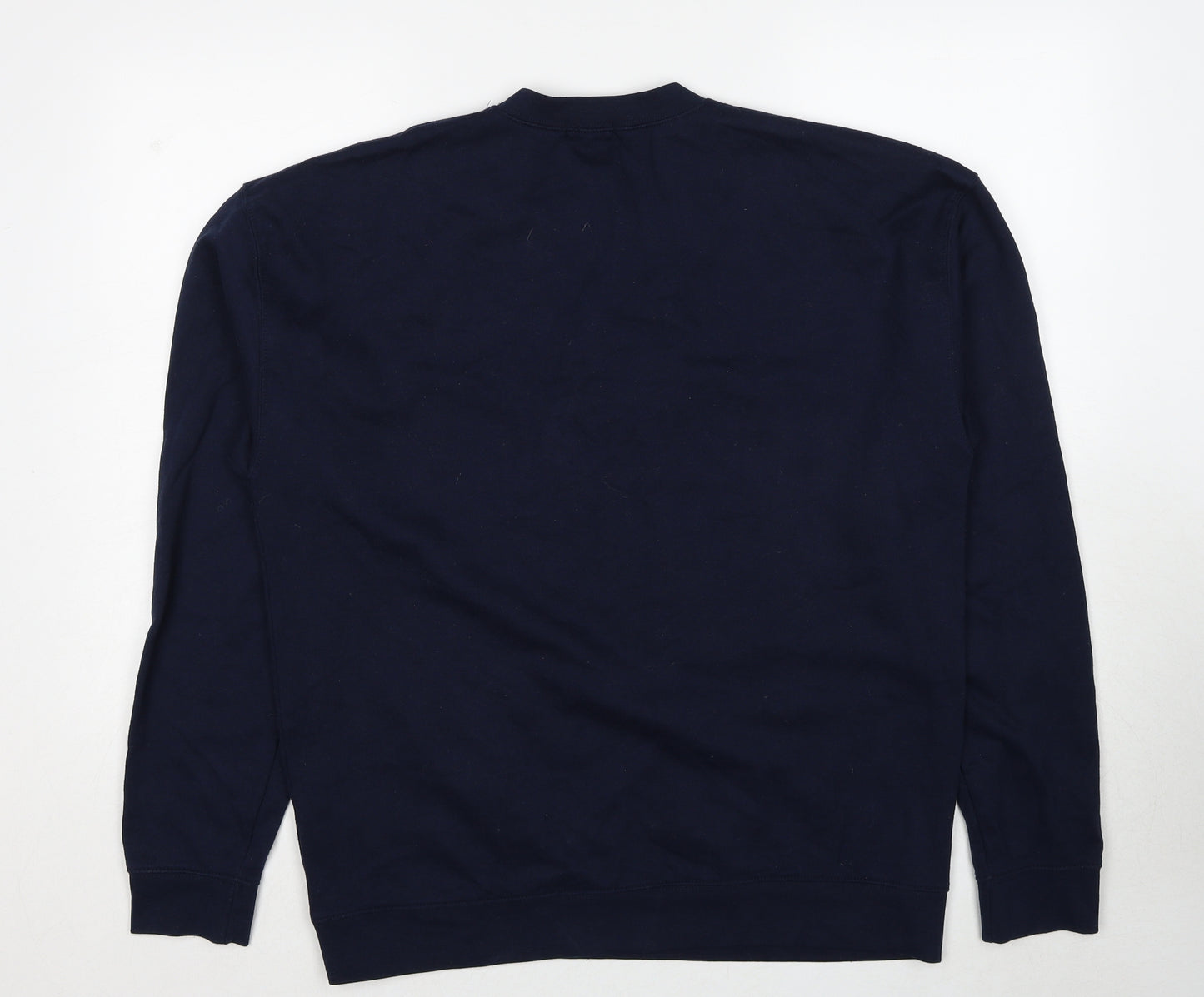 Nasty Gal Womens Blue Cotton Pullover Sweatshirt Size M Pullover