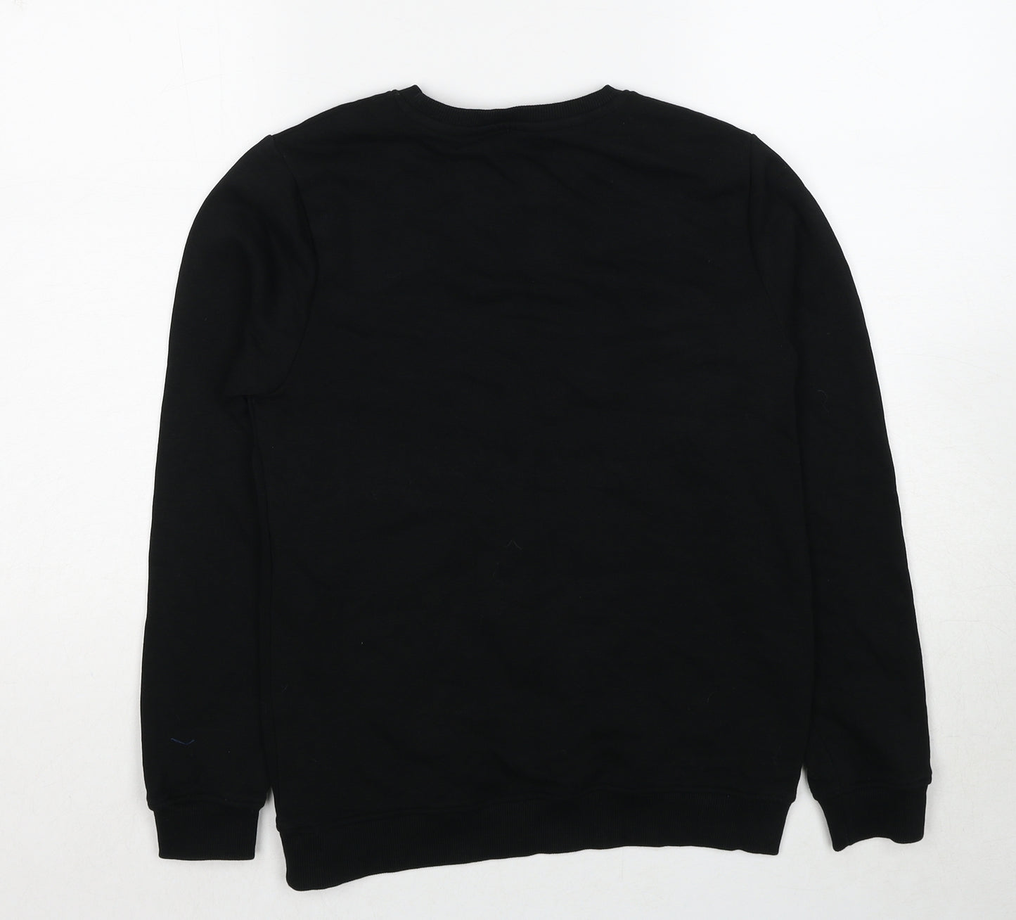 Very Boys Black Cotton Pullover Sweatshirt Size 12 Years Pullover - Santa Print