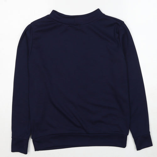 Styleplus Womens Blue Polyester Pullover Sweatshirt Size M Pullover - Work out Size M-L