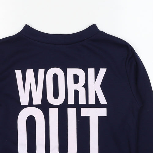 Styleplus Womens Blue Polyester Pullover Sweatshirt Size M Pullover - Work out Size M-L