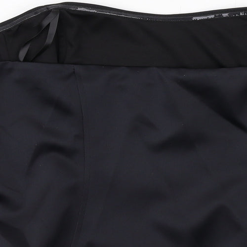 Marks and Spencer Womens Black Polyester Cropped Blouse Size 22 Sweetheart - Strapless