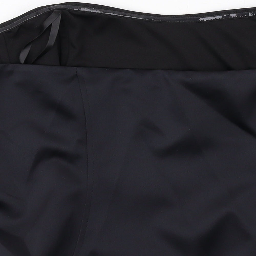 Marks and Spencer Womens Black Polyester Cropped Blouse Size 22 Sweetheart - Strapless