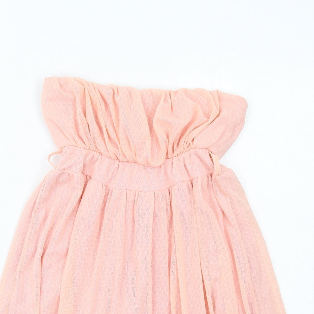 Anel Womens Pink Viscose A-Line Size M Off the Shoulder Pullover