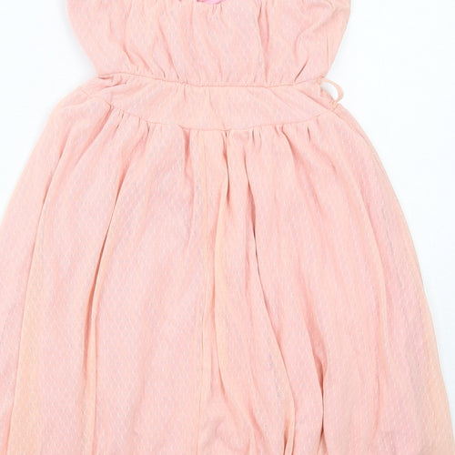 Anel Womens Pink Viscose A-Line Size M Off the Shoulder Pullover