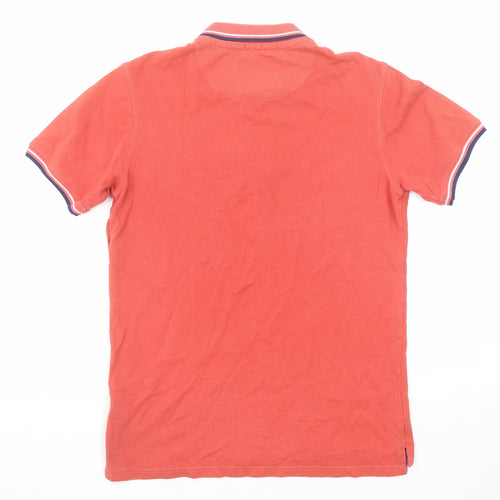 Jack Wills Mens Red Cotton Polo Size XS Collared Button