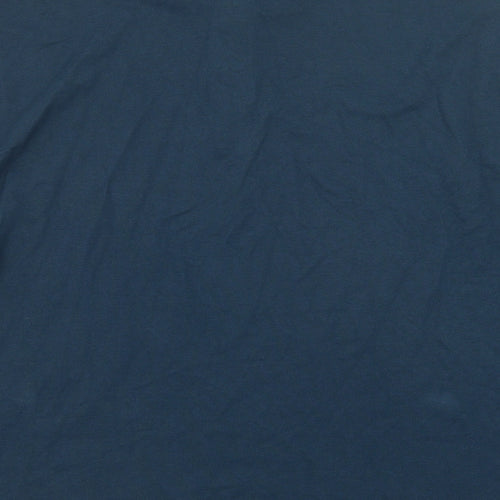 Marks and Spencer Mens Blue Cotton Polo Size 3XL Collared Button
