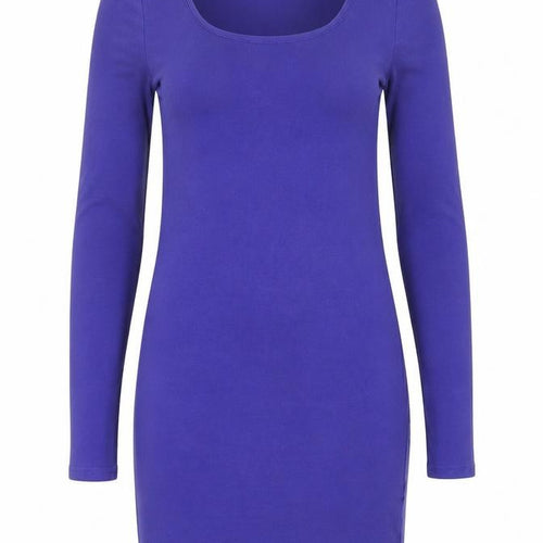 Divided by H&M Womens Blue Cotton Jumper Dress Size 10 Round Neck Pullover