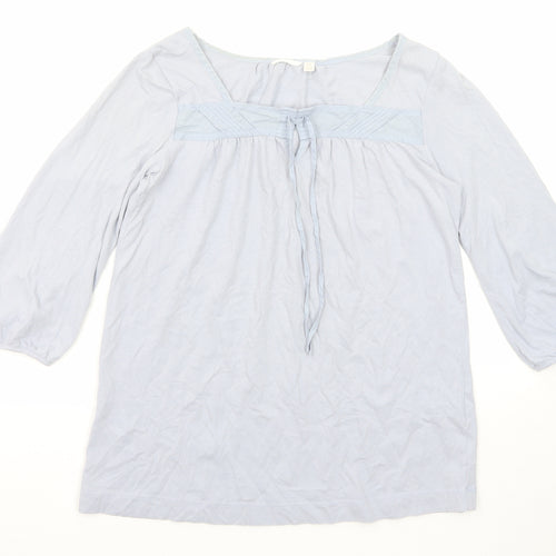 Uniqlo Womens Blue Cotton Basic T-Shirt Size XS Round Neck