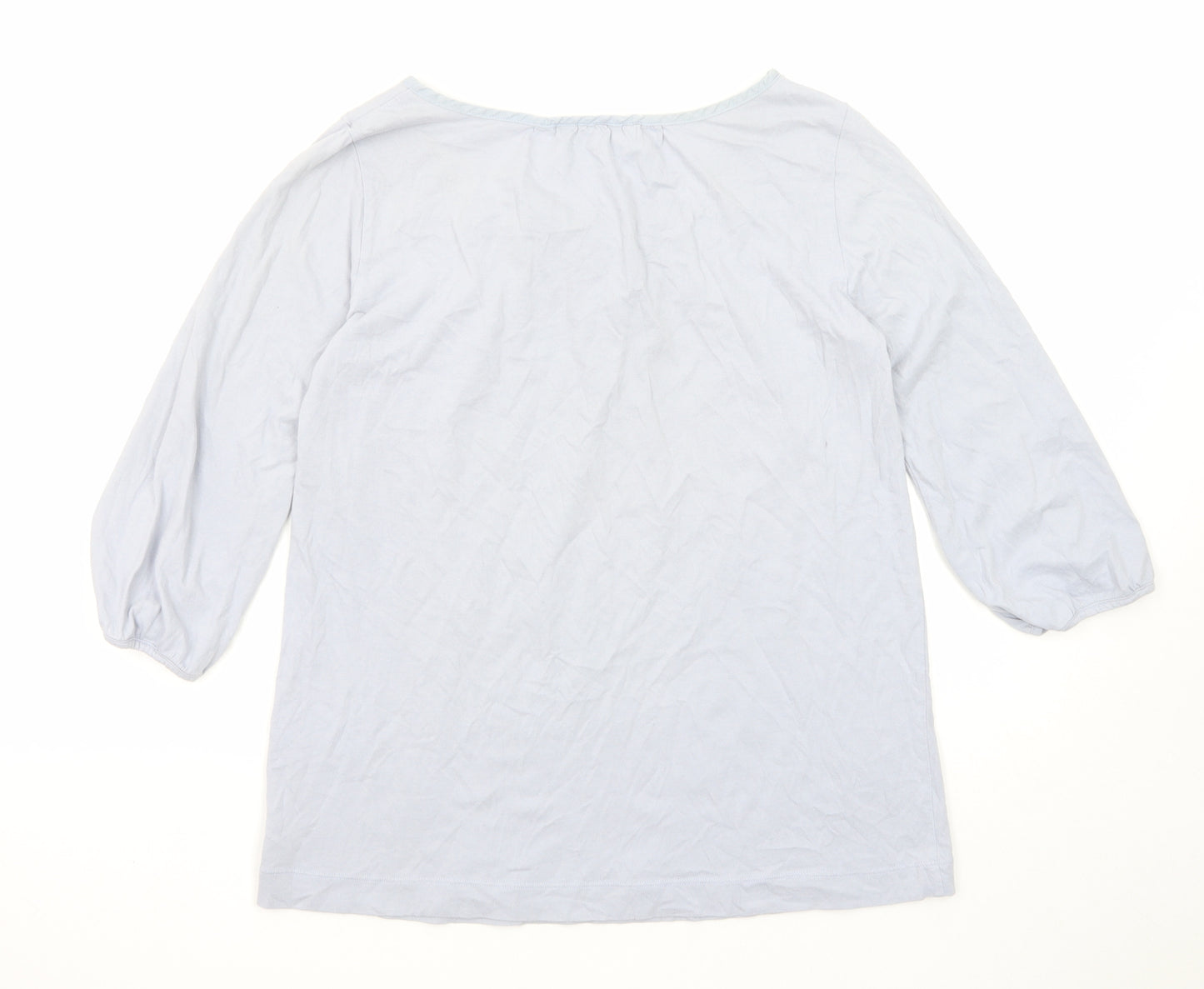 Uniqlo Womens Blue Cotton Basic T-Shirt Size XS Round Neck