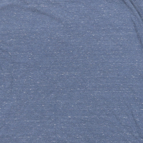 Denim & Flower Womens Blue Cotton Basic T-Shirt Size M Round Neck
