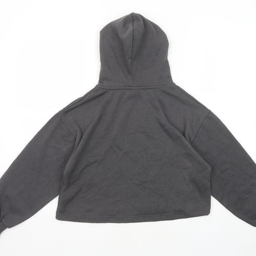 Zara Girls Grey Cotton Pullover Hoodie Size 11-12 Years Pullover - Sunday