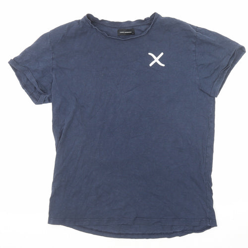 Clean Cut Copenhaged Mens Blue Cotton T-Shirt Size L Round Neck