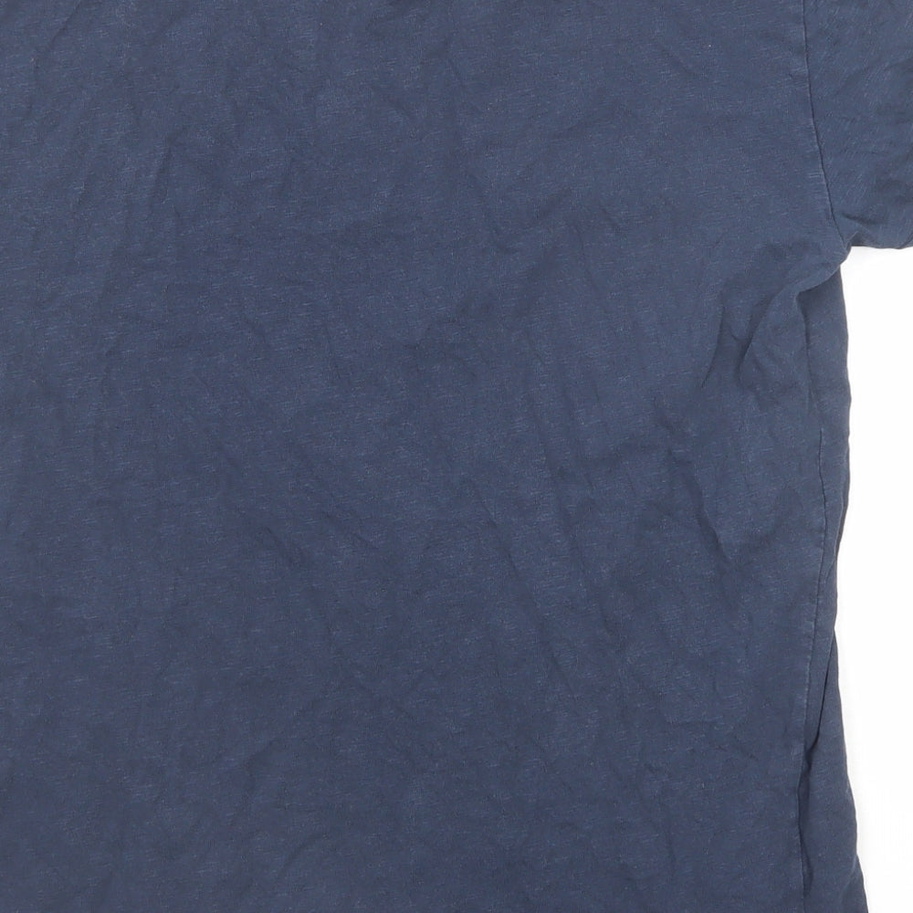 Clean Cut Copenhaged Mens Blue Cotton T-Shirt Size L Round Neck