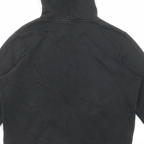 PUMA Mens Black Cotton Pullover Hoodie Size M