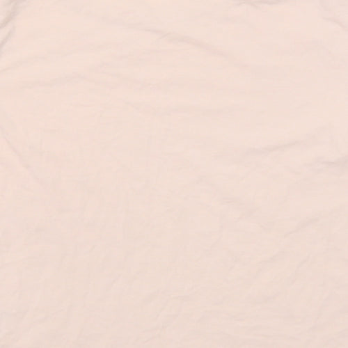 H&M Girls Pink Cotton Basic T-Shirt Size 12-13 Years Round Neck Pullover