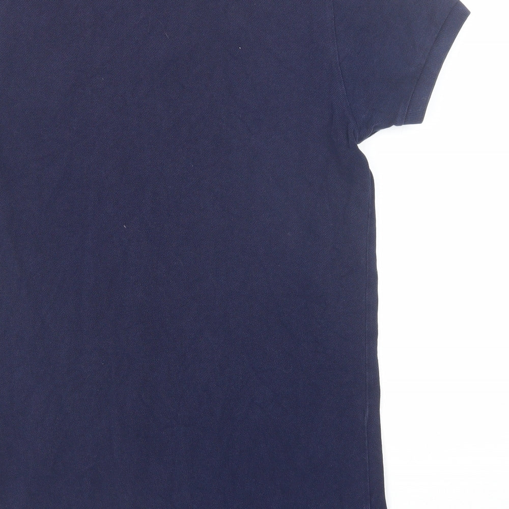 Polo Ralph Lauren Mens Blue Cotton Polo Size S Collared Button
