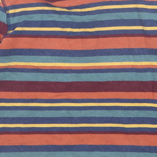 John Lewis Boys Multicoloured Striped Cotton Basic Polo Size 7 Years Collared Button