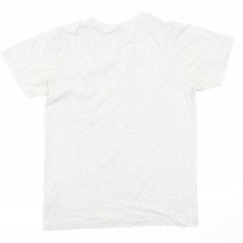 ellesse Mens Grey Cotton T-Shirt Size XS Round Neck