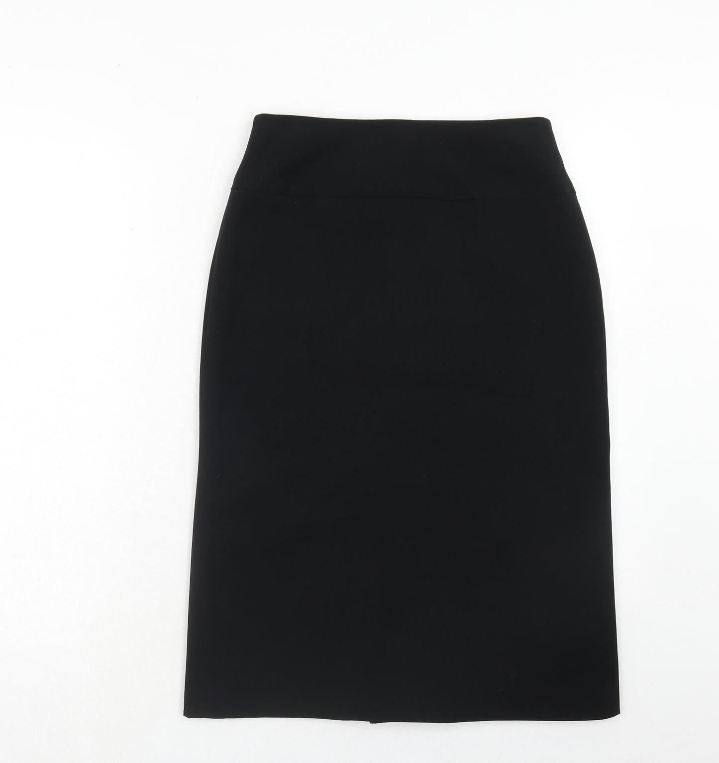 Offshoot Womens Black Polyester A-Line Skirt Size 10 Zip