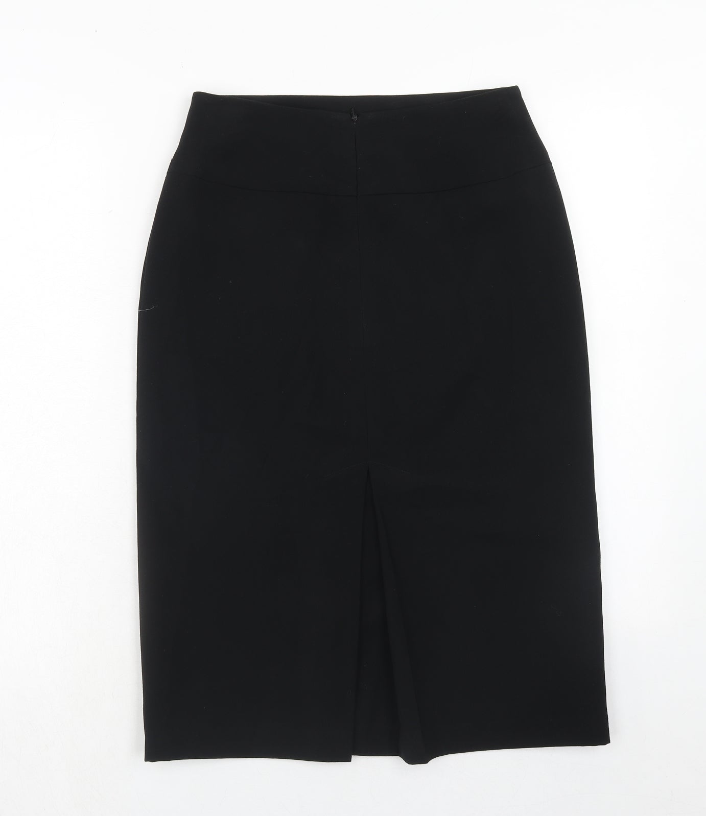 Offshoot Womens Black Polyester A-Line Skirt Size 10 Zip