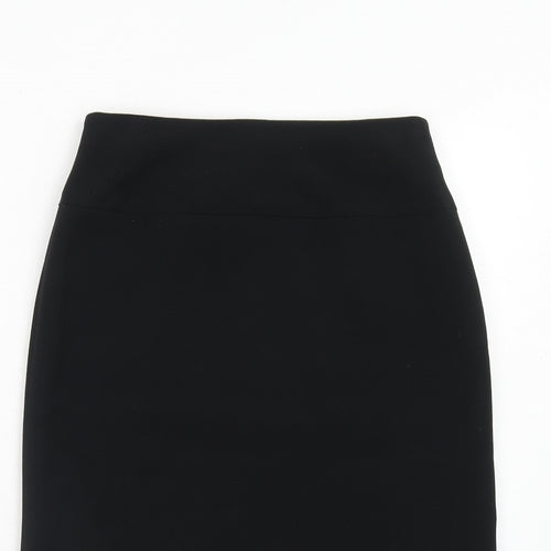 Offshoot Womens Black Polyester A-Line Skirt Size 10 Zip