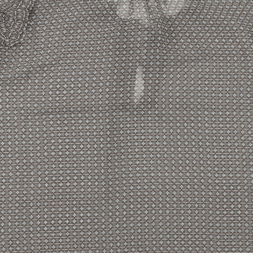 JOIE Womens Brown Geometric Polyester Basic Blouse Size XL Round Neck