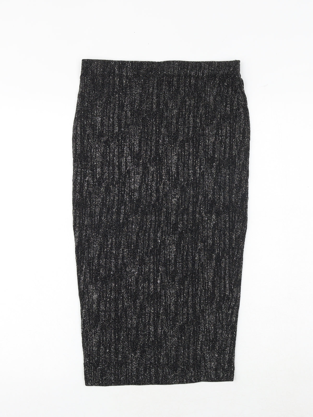 River Island Womens Black Polyester Straight & Pencil Skirt Size 8