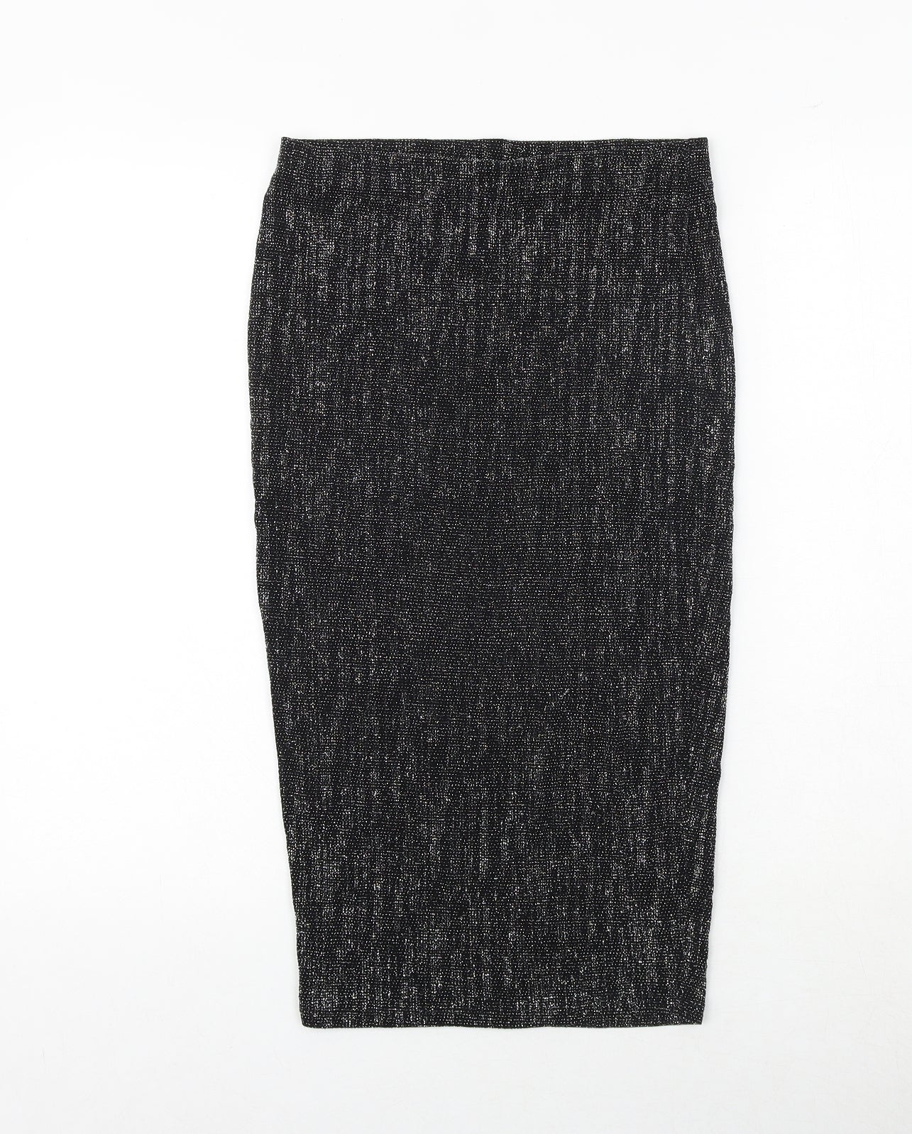 River Island Womens Black Polyester Straight & Pencil Skirt Size 8