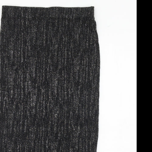 River Island Womens Black Polyester Straight & Pencil Skirt Size 8