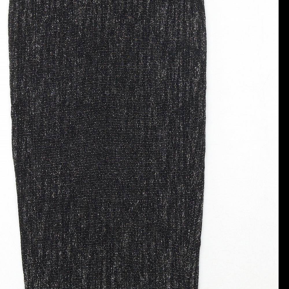 River Island Womens Black Polyester Straight & Pencil Skirt Size 8