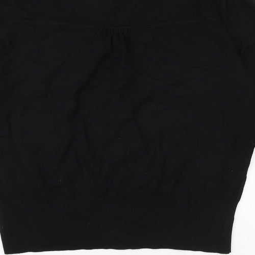 Wallis Womens Black V-Neck Viscose Cardigan Jumper Size 14