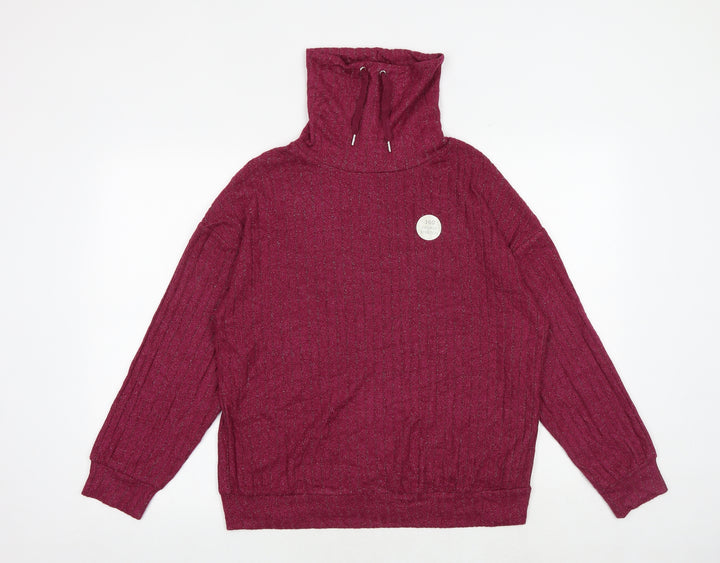 Marks and Spencer Womens Pink Viscose Pullover Sweatshirt Size S Pullover