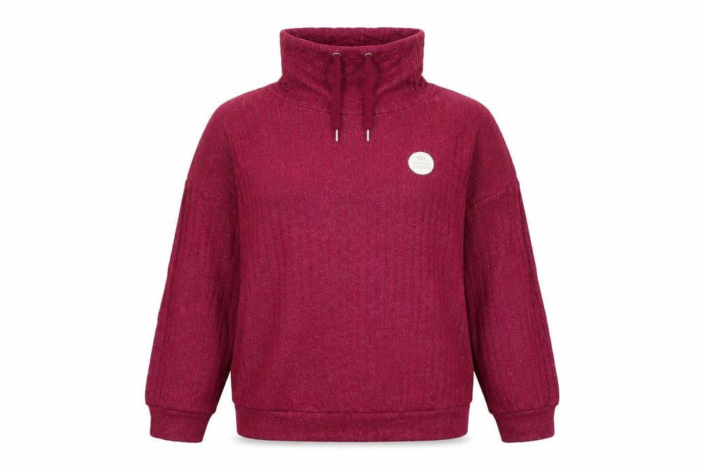Front view of Marks & Spencer women’s pink viscose pullover sweatshirt, size S, pullover