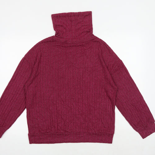 Marks and Spencer Womens Pink Viscose Pullover Sweatshirt Size S Pullover