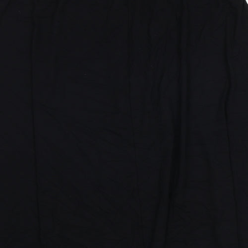 Marks and Spencer Womens Black Viscose Swing Skirt Size 16
