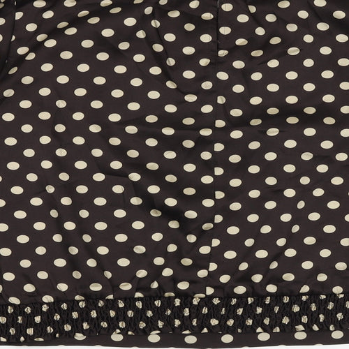Marks and Spencer Womens Blue Polka Dot Polyester Basic Blouse Size 20 Round Neck