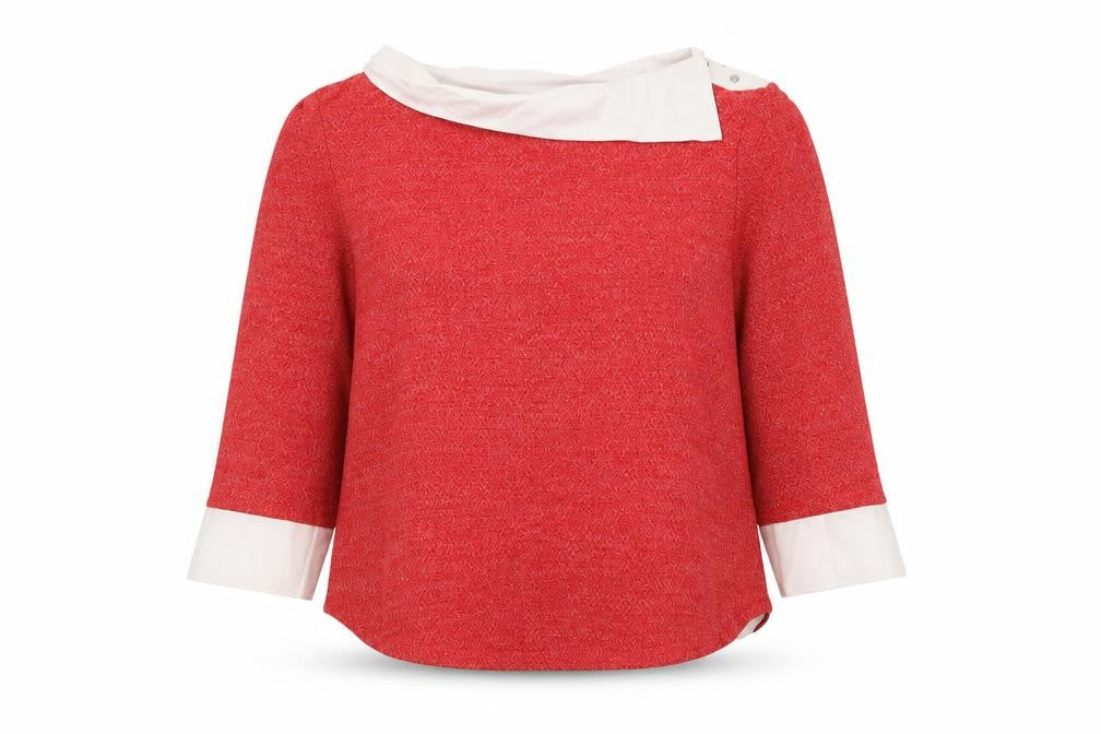 Breal Womens Pink Boat Neck Acrylic Pullover Jumper Size 12