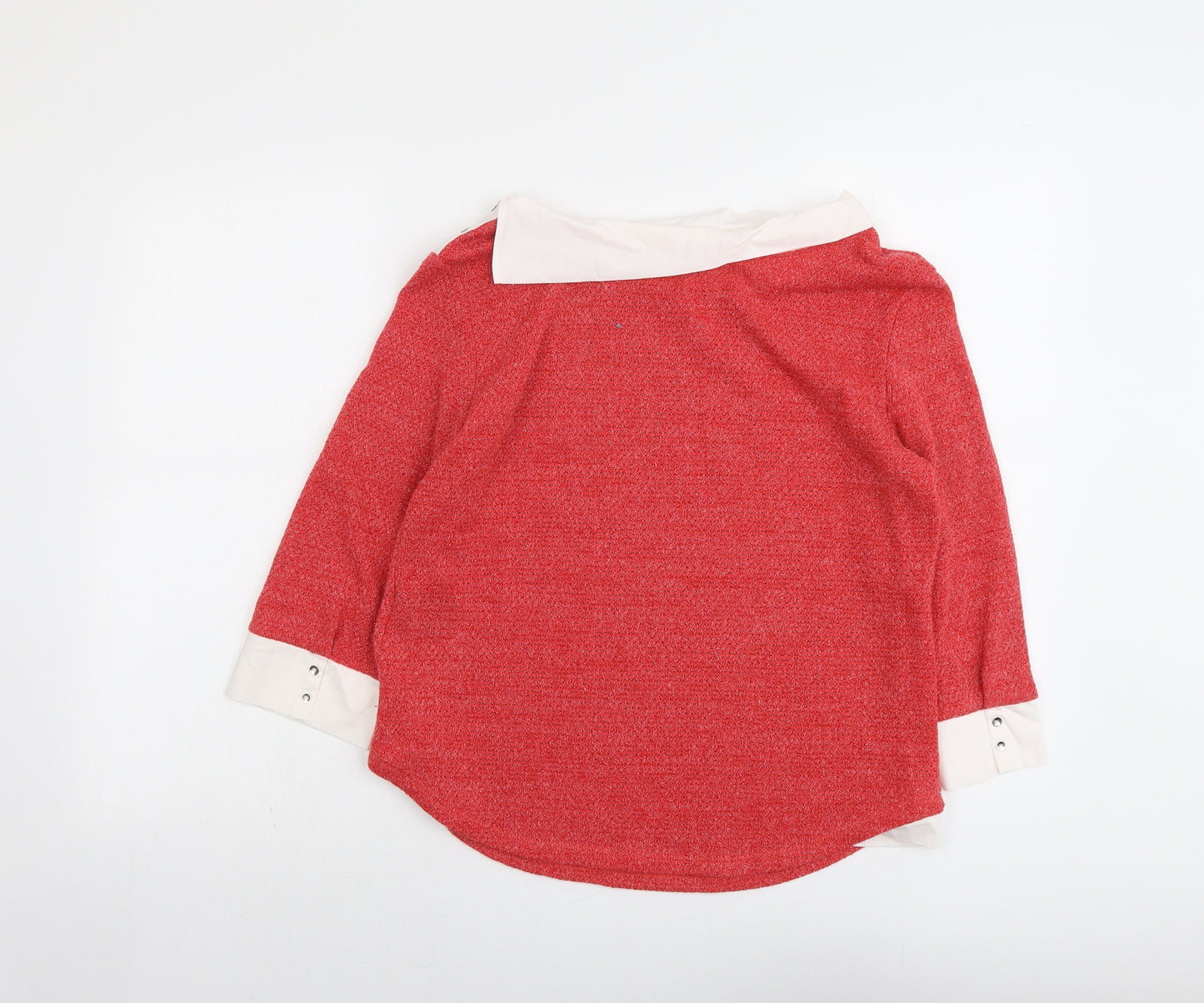 Breal Womens Pink Boat Neck Acrylic Pullover Jumper Size 12