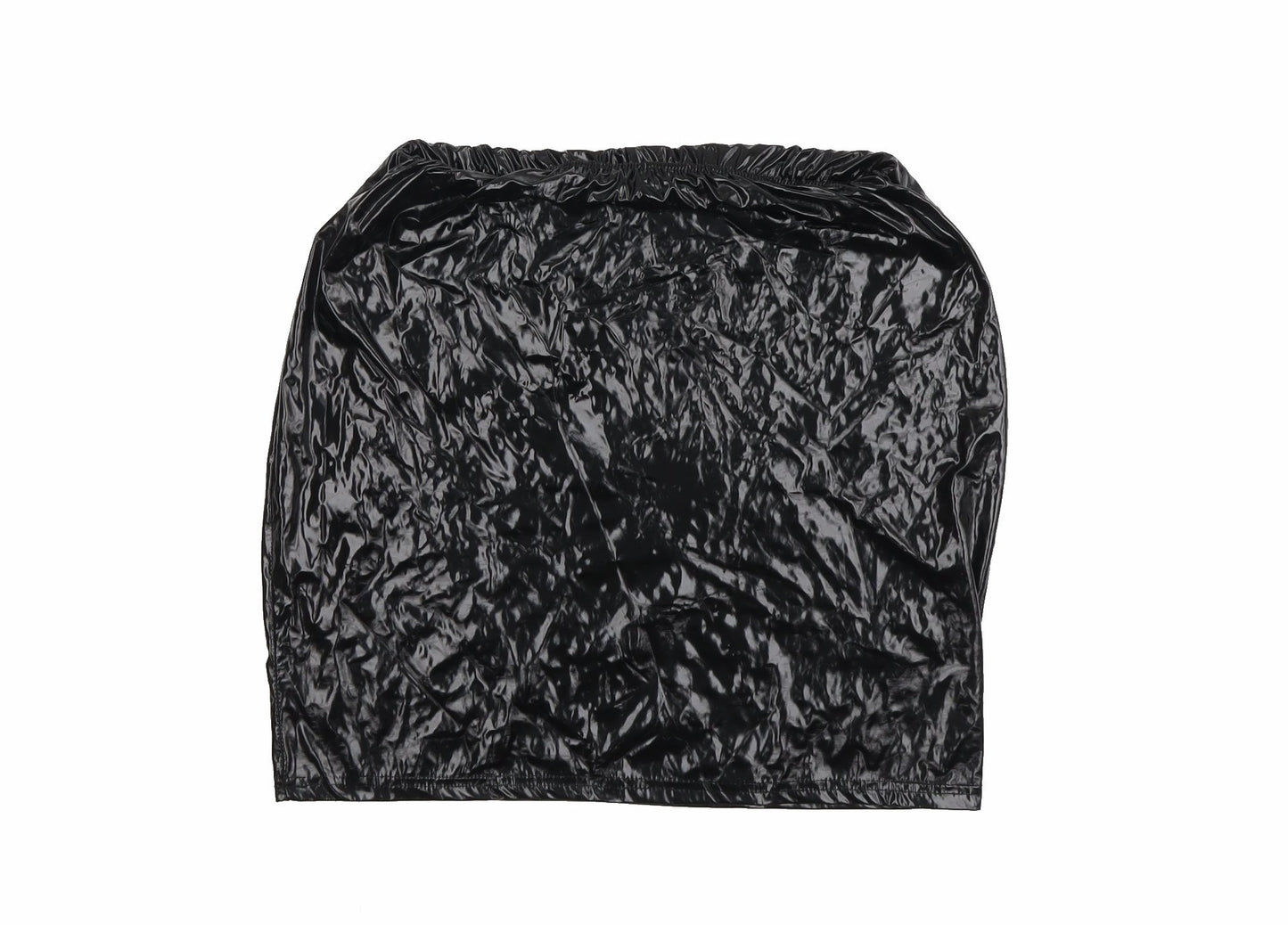 Boohoo Womens Black Polyurethane Straight & Pencil Skirt Size 14