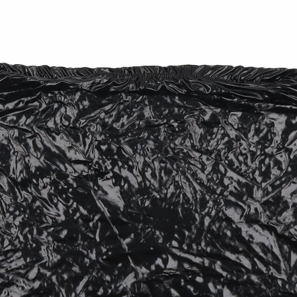 Boohoo Womens Black Polyurethane Straight & Pencil Skirt Size 14