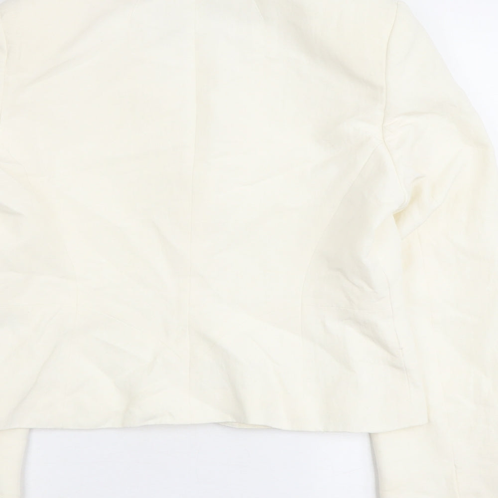 Coast Womens Ivory Jacket Size 14 Button