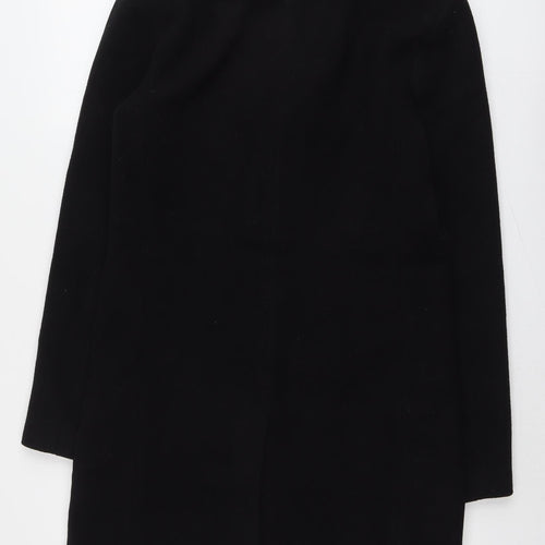 ONLY & SONS Womens Black Overcoat Coat Size S Button