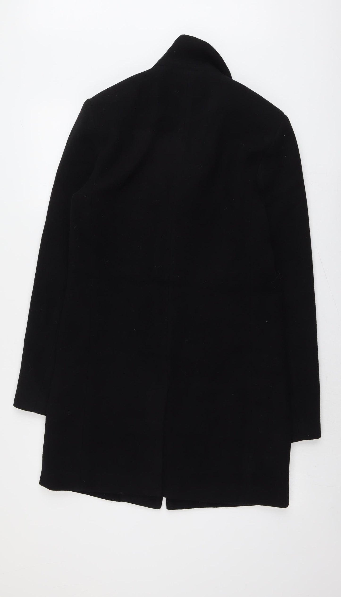 ONLY & SONS Womens Black Overcoat Coat Size S Button