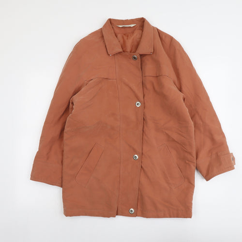 Modern Womens Orange Jacket Size 12 Zip