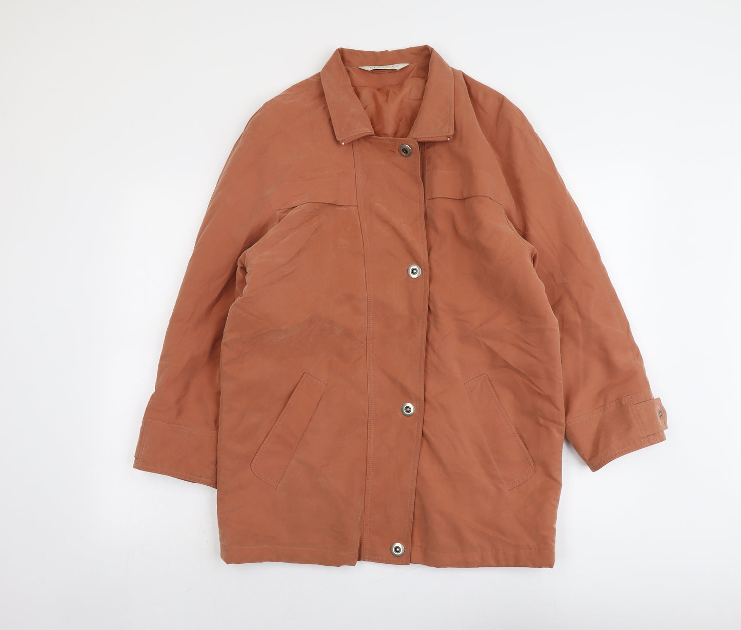 Modern Womens Orange Jacket Size 12 Zip