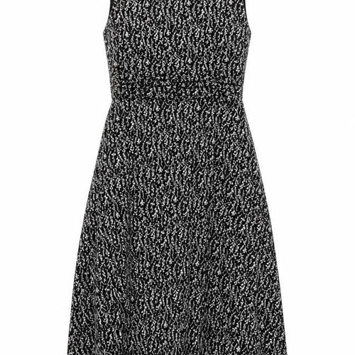 Jessica Howard Womens Brown Floral Polyester A-Line Size 8 Round Neck Zip