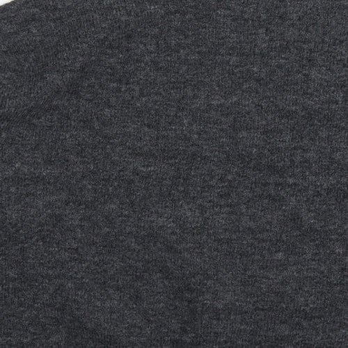 Marks and Spencer Womens Grey Round Neck Acrylic Pullover Jumper Size L - Star