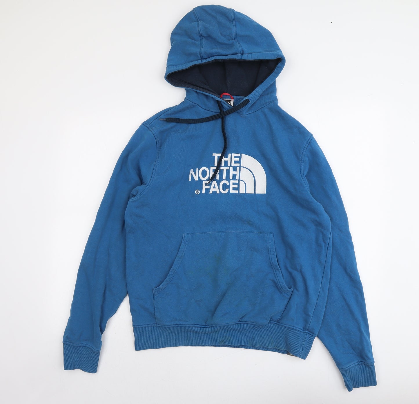 The North Face Mens Blue Cotton Pullover Hoodie Size M
