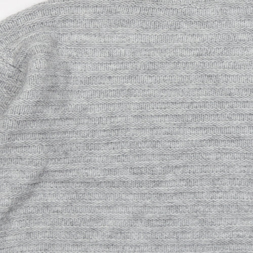 Marks and Spencer Womens Grey Round Neck Acrylic Pullover Jumper Size XL