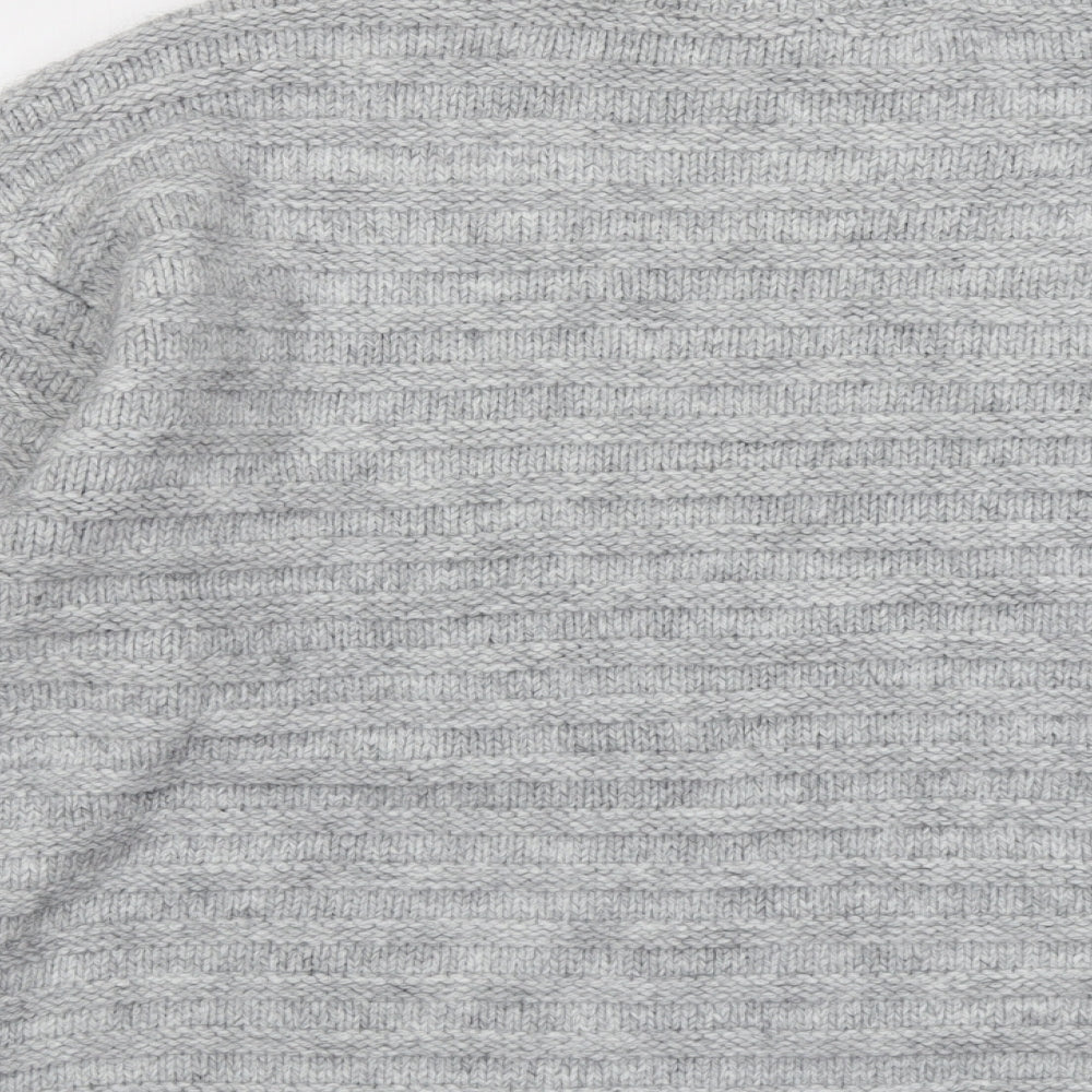 Marks and Spencer Womens Grey Round Neck Acrylic Pullover Jumper Size XL